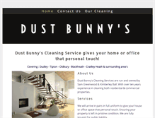 Tablet Screenshot of dust-bunnys.com